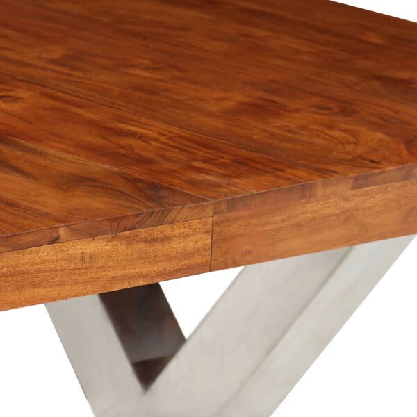 vidaXL Dining Table Solid Wood 180x90x76 cm