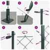 vidaXL Fence Post Green 25 x 0.6 m (60 x 60 mm mesh) Steel and PVC