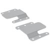 vidaXL Flush Mount Bracket 2 pcs Silver 75 x 66 x 1.4 mm Steel