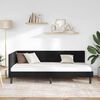 vidaXL Corner Bed Frame with Headboard Black 100 cm x 200 cm Velvet