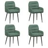 vidaXL Dining Chairs 4 pcs Velvet Sea Green 59 x 59.5 x 90 cm