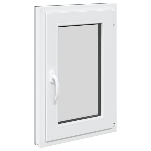 vidaXL Basement Window "RISOR" 50x75 cm Tilt&Turn DIN Right Anthracite