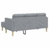 vidaXL Sofa Set 2 pcs Light Grey 173 x 131 x 67 cm Fabric