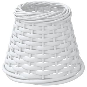 vidaXL Lamp Shade White &Oslash;15x12 cm Wicker