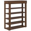 vidaXL Shoe Rack Brown Oak 80x30x98 cm Engineered Wood