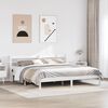 vidaXL Bed Frame without Mattress White 200x200 cm Solid Wood Pine