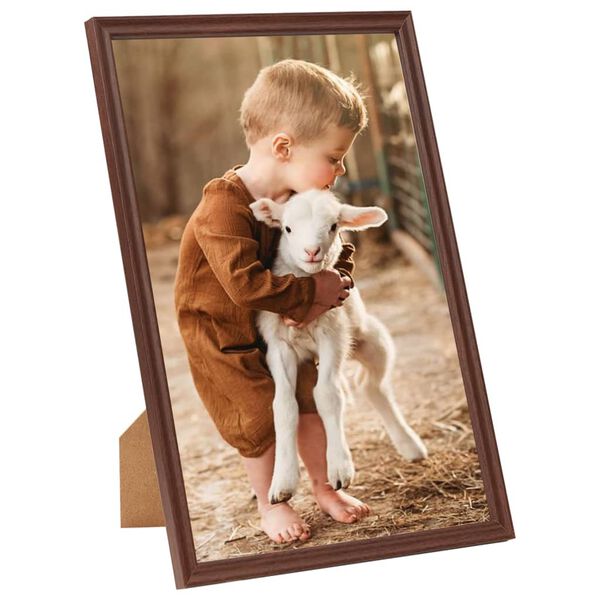 vidaXL Photo Frames Collage 5pcs for Table Brown 21x29.7cm MDF