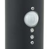 vidaXL Bollard Light with Sensor&Outlet 80 cm Black IP44