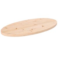 vidaXL Table Top 60x30x2.5 cm Solid Wood Pine Oval