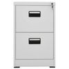 vidaXL Filing Cabinet Light Grey 46x62x72.5 cm Steel