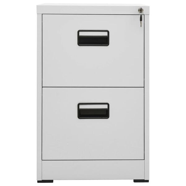 vidaXL Filing Cabinet Light Grey 46x62x72.5 cm Steel