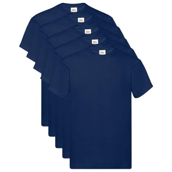 vidaXL Shirt 5 pcs Blue 5XL Cotton