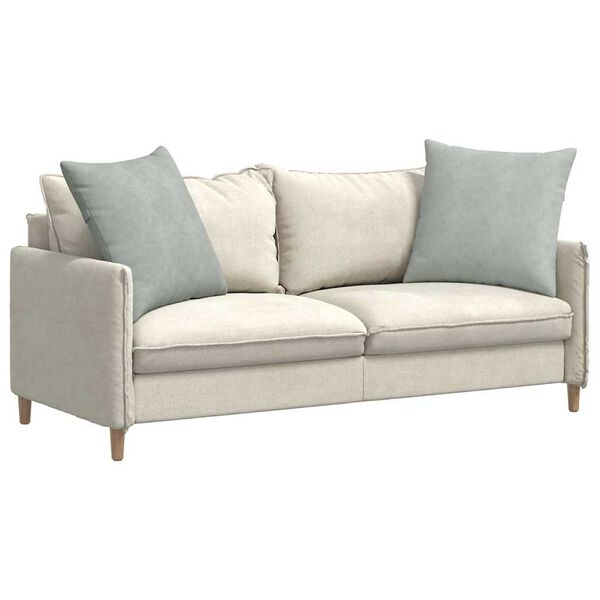 vidaXL Sofa Pillows 2 pcs Light Grey 80 x 80 cm Corduroy Fabric