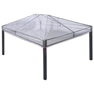 vidaXL Gazebo Cover Replacement Transparent 400 x 300 x 32 cm PVC
