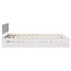 vidaXL Bed Frame with Drawers without Mattress White 140x200 cm