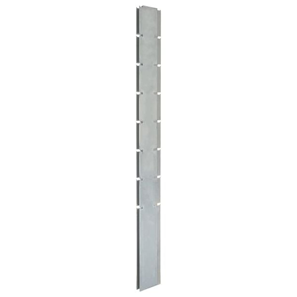 vidaXL Garden Fence Posts 40 pcs Silver 200 cm&nbsp;Galvanised Steel