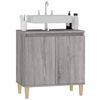 vidaXL Sink Cabinet Grey Sonoma 58x33x60 cm Engineered Wood
