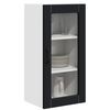 vidaXL Kitchen Cabinet 2 pcs Black 40 x 31 x 80 cm Engineered Wood