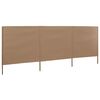 vidaXL 3-panel Wind Screen Fabric 400x160 cm Taupe