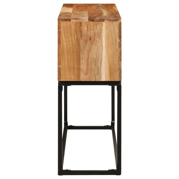 vidaXL Console Table 120x30x75 cm Solid Acacia Wood