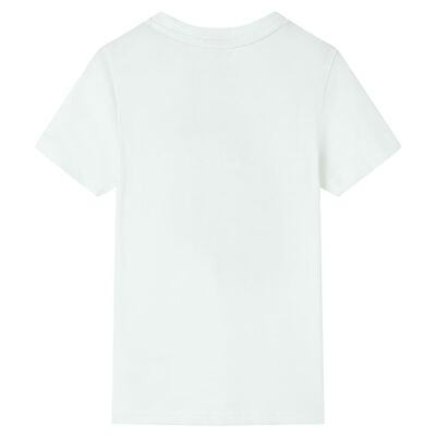 Kids' T-shirt with Short Sleeves Ecru 92