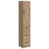 vidaXL Cabinet Set 2 pcs 33 x 34.5 x 87 cm Engineered Wood Artisan Oak