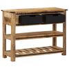 vidaXL Console Table 100x35x75 cm Solid Wood Mango