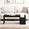 vidaXL Coffee Table Black Oak 90 x 45 x 35 cm Engineered Wood