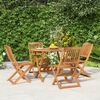 vidaXL 5 Piece Garden Dining Set Solid Wood Acacia