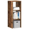 vidaXL Bookcase Stackable Old Wood 30x30x80 cm Engineered Wood