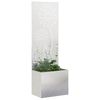 vidaXL Garden Privacy Screen Sliver 50 x 140 cm Stainless steel
