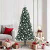 vidaXL Artificial Pre-lit Christmas Tree with Ball Set Green 180 cm