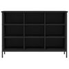 vidaXL Shoe Cabinet Black 100x35x70 cm Engineered Wood