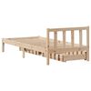 vidaXL Bed Frame without Mattress 90x190 cm Single Solid Wood Pine