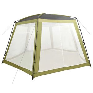 vidaXL Pool Tent | Green | Polyester fabric with PA coating, steel