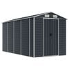 vidaXL Garden Shed | Anthracite | Galvanised steel | Large | Garden Shed