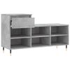 vidaXL Shoe Cabinet Concrete Grey 102x36x60 cm Engineered Wood