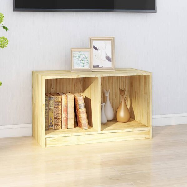 vidaXL TV Cabinet 70x33x42 cm Solid Pinewood