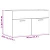 vidaXL Bathroom Sink Cabinet Artisan Oak 90x38.5x46 cm Engineered Wood