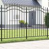vidaXL Garden Fence Grey 240 x 190 cm Powder-coated steel