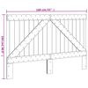 vidaXL Headboard 160x104 cm Solid Wood Pine