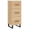 vidaXL Highboard Sonoma Oak 34.5x34x180 cm Engineered Wood