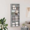 vidaXL Magazine Rack 2 pcs Grey Sonoma 60 x 12 x 70 cm Engineered Wood