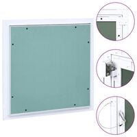 vidaXL Access Panel with Aluminium Frame and Plasterboard 200x200 mm