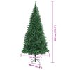 vidaXL Artificial Christmas Tree with 300 LEDs with Stand Green 300 cm