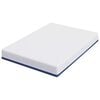vidaXL Mattress White and Blue 160 x 200 cm Gel Memory Foam