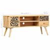 vidaXL TV Cabinet 100x30x45 cm Solid Mango Wood