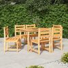 vidaXL 7 Piece Garden Dining Set Solid Wood Teak