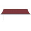 vidaXL Manual Retractable Awning Burgundy 350x250 cm
