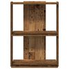 vidaXL Bookcase 3-Tier Old Wood 60x30x80 cm Engineered Wood